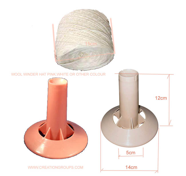 WOOL WINDER HAT/CORE/SPINDLE FOR FIBER/STRING/YARN/WOOL WINDER IN MACHINE & HAND KNITTING
