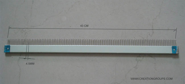 43cm 98 stitches Cast-on Comb for all 4.5mm 9mm Brother Knitting Machine KH260,KH860 to KH970 Singer SK280 SK840