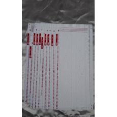 Pre Punched Card Set + 4 Snaps for Silver Reed Studio Ribber SRP60N SRP60 SRP50 SRP20