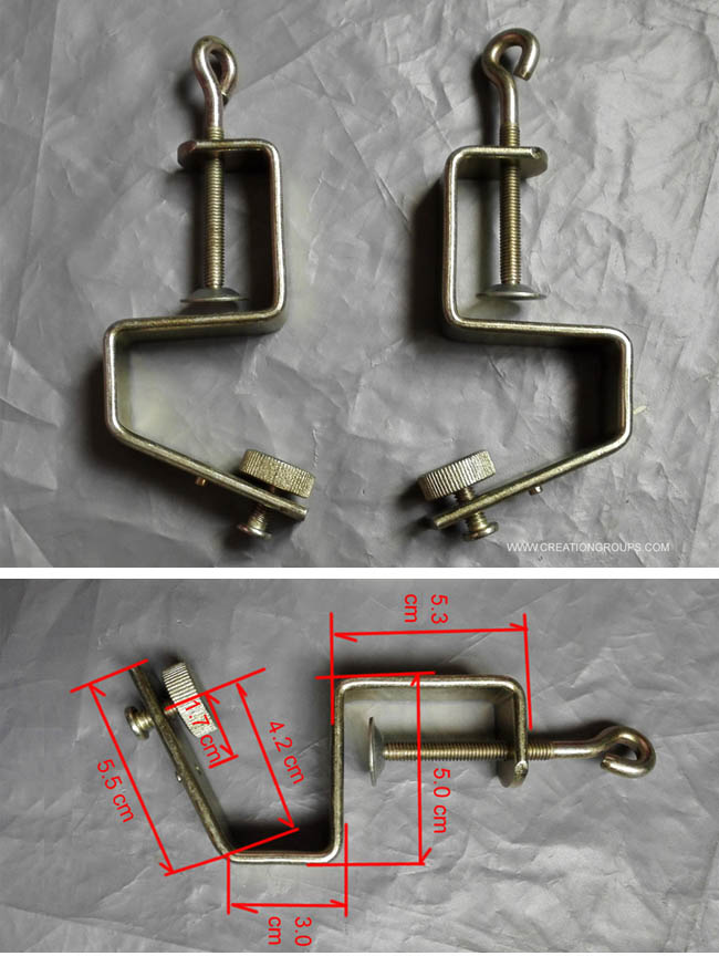 2 Table Clamp for Brother/KnitKing/Creative/Artisan  Knitting Machine KR230 Ribbing Attachment