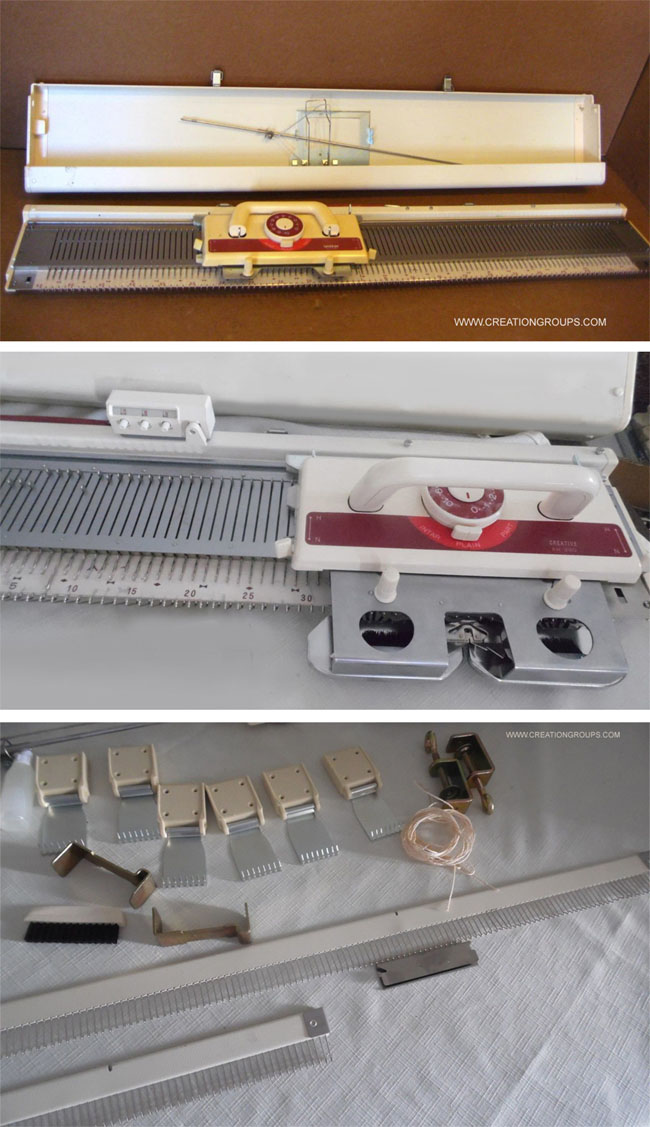 Creative KH230 9mm Bulky Gauge Knitting Machine with Built In Intarsia