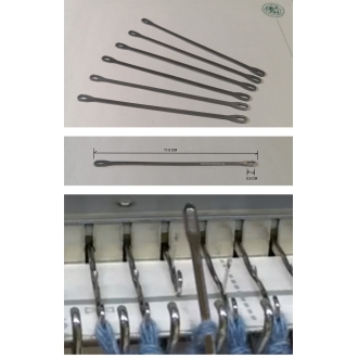 6New Double Eye Needle Transfer Tool - 11cm Long for 6mm 6.5mm 7mm 8mm 9mm Knitting Machine Stainless Steel