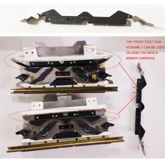 Front Foot Cam Assembly for Artisan Creative GE63-70D 7mm Metal Bed Knitting Machine Main Bed & Ribber