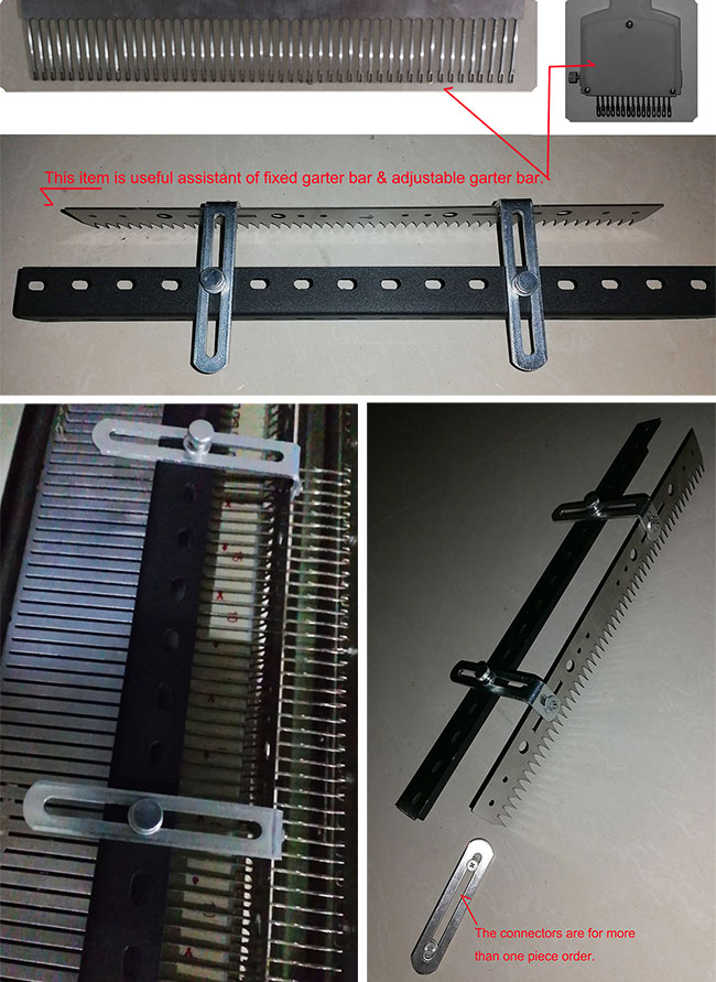 51/50 Stitch Needle Presser & Stopper for 6.5mm Garter Bar or 3.5 3.6 4.5 5~9mm