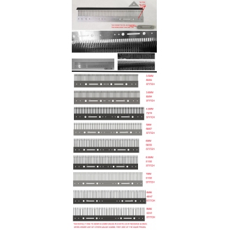 51/50 Stitches 6.5mm Garter Bar Transfer Tool Comb+Cap+Opener or 3.5 3.6 4.5 5 6 7 8 9mm