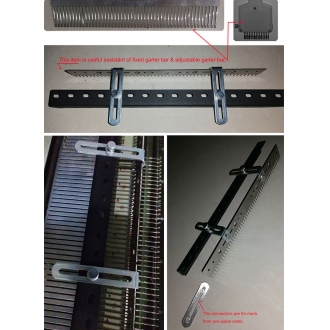 51/50 Stitch Needle Presser & Stopper for 6.5mm Garter Bar or 3.5 3.6 4.5 5~9mm