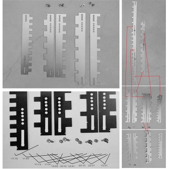 5PC Needle Pusher 1/1 1/2-2/2 1/3-3/1 for 9mm Brother KH260 270 Silver Reed SK151 155 890