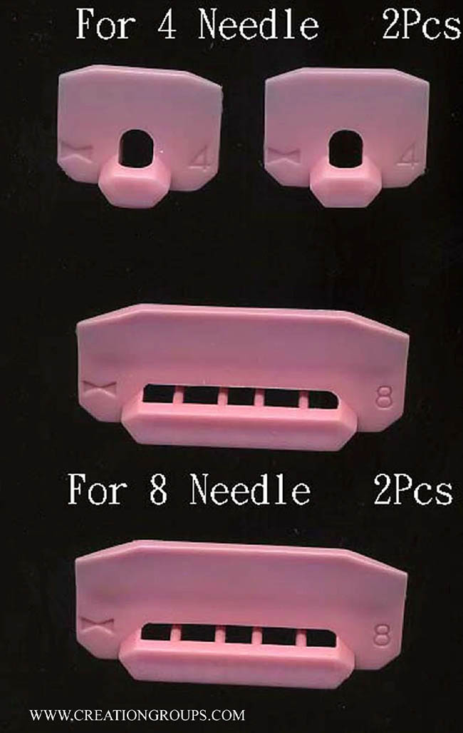 Set of 4 L-Point Cam for Brother Knitting Machine Lace Carriage 4 Needle & 8 Needle