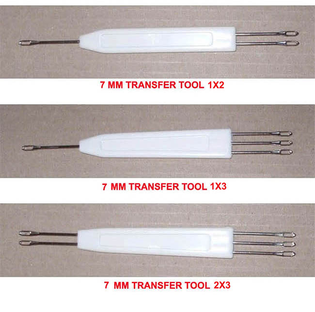 Set of 7mm Transfer Tool 1X2 1X3 2X3 for Mid Gauge Knitting Machine KX350 CG170 70D GE63