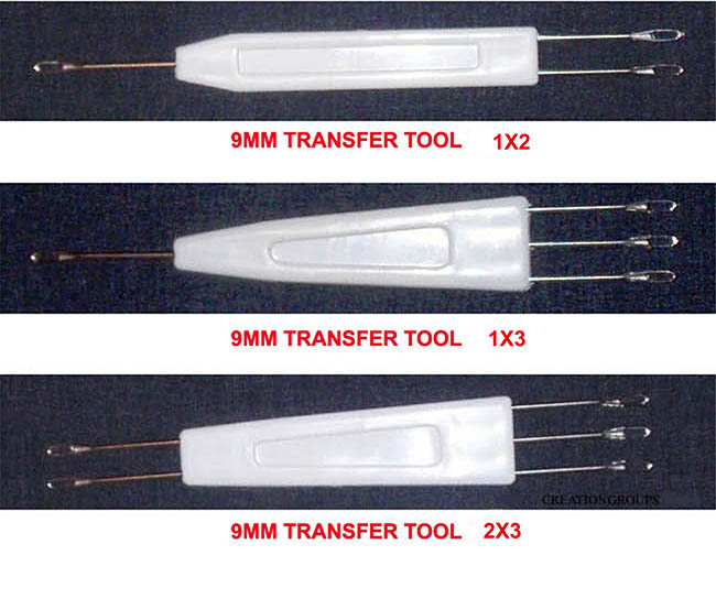 Set of 9mm Transfer Tool 1X2 1X3 2X3 for Silver Reed Brother Bulky Gauge Knitting Machine